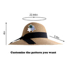 Summer Portable Wide Brim Sunshade Beach Straw Hat