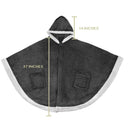 Hooded Poncho Warm Cape Blanket