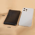 Leather Zipper Coin Purse