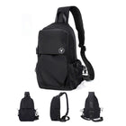 Black Sling Crossbody Backpack Bag