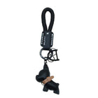 Cute Leather Bulldog Keychain For Purse Handbag Backpack Bag