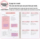 A5 Spiral Weekly Planner Notebook