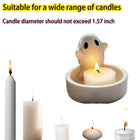 White Ghost Candle Holder