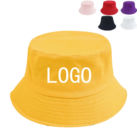 Solid Color Cotton Bucket Hat
