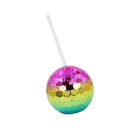20 Oz. Disco Ball Tumbler Cups With Straw