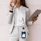 Lanyard Retractable Badge Reel With ID Card Holder