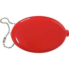 Oval Sof-Touch Squeeze Coin Purse Keyring