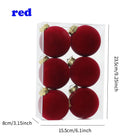 Flocked Christmas Ball Ornaments