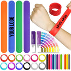 Custom Silicone Slap Bracelet Soft Wristband Wrist Snap Band