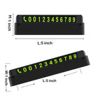 Personalized Black Fluorescent Parking Number Plates