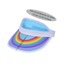 Clear Rainbow PVC Visor Hat