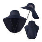 Wide Brim Sun Hat with Neck Flap