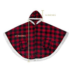 Poncho Hooded Cape Blanket Shawl Cozy Warm Sherpa Fleece