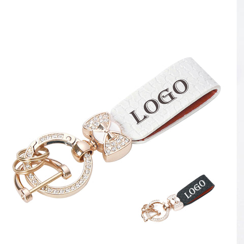 Texture Leather Keychain