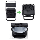 Portable Outdoors Folding Chair With Cooler Bag Backpack