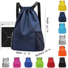 Wide Shoulder Strap String Bag With Mesh Pockets