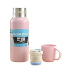 Promotional Stainless Steel Vacuum Flask Gift Set W/3 Lids