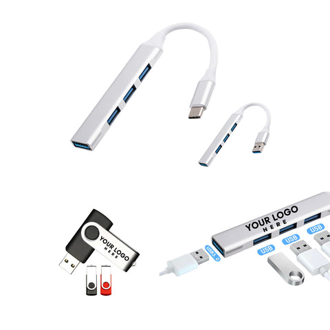 USB C Docking Station with USB Flash Drive