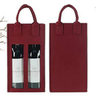 Transparent Two-Bottle Wine Tote Bag