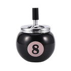 Billiards Shaped Ashtrays Windproof Metal Ashtray W/ Lids