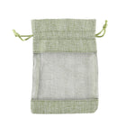 Small Linen Window Drawstring Pocket