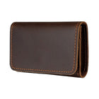 Flip Top Card Holder Multifunctional Genuine Leather Wallet