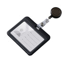 ID Card Holder With Retractable Badge Reel Clip