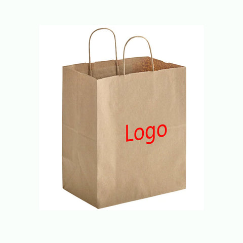 Natural Kraft Paper Shopping Bag with Handles