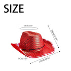 Shiny Cowboy Hat With Led Light Brim