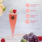 Clear Plastic Champagne Flute