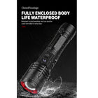 30W High Intensity LED Long Throw Zoom Flashlight