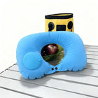 Portable Press-To-Inflate Pillow