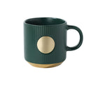 Vertical Patterned Gold Bottomed Mug