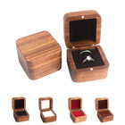 Black Walnut Square Jewelry Box