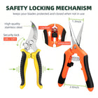 3-Pack Stainless Steel Pruning Shears