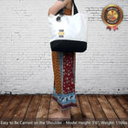 Two-Tone Reusable Cotton Canvas Tote Bag