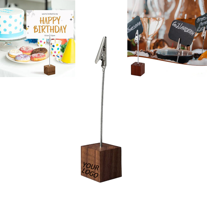 Black Walnut Cube Card Holder