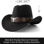 Stylish Roll Up Brim Western Cowboy Hat