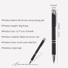 Metallic Aluminum Double Ring Ballpoint Pen