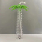 17 0z Tropical Summer Coconut Tree Bottle with Straw