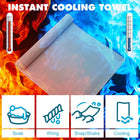 Microfiber Ice Towel With Carrying Pouch And Carabiner Clip