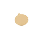 1.18 In Diameter Shiny Stainless Steel Round Pendant