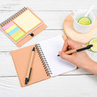Eco Spiral Notebook With Sticky Pen Set