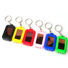 Mini Solar Power Flashlight Keychain With 3 LED Light