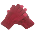 Solid Color Knitted Fingerless Gloves For Winter