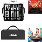 20 Pcs BBQ Grill Tools Set With Carry Bag