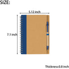 Classic Style Kraft Paper Notebook W/Pen
