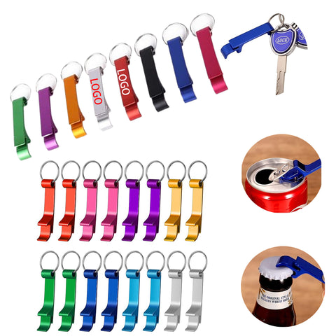 Mini Bottle Opener Metal Keyring