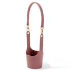Pu Leather Cup Holder Sleeve With Adjustable Strap