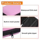 Portable EVA Data Cable Earphone Storage Zipper Bag